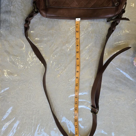 Brown Quilted Crossbody Bag - Picture 10 of 13